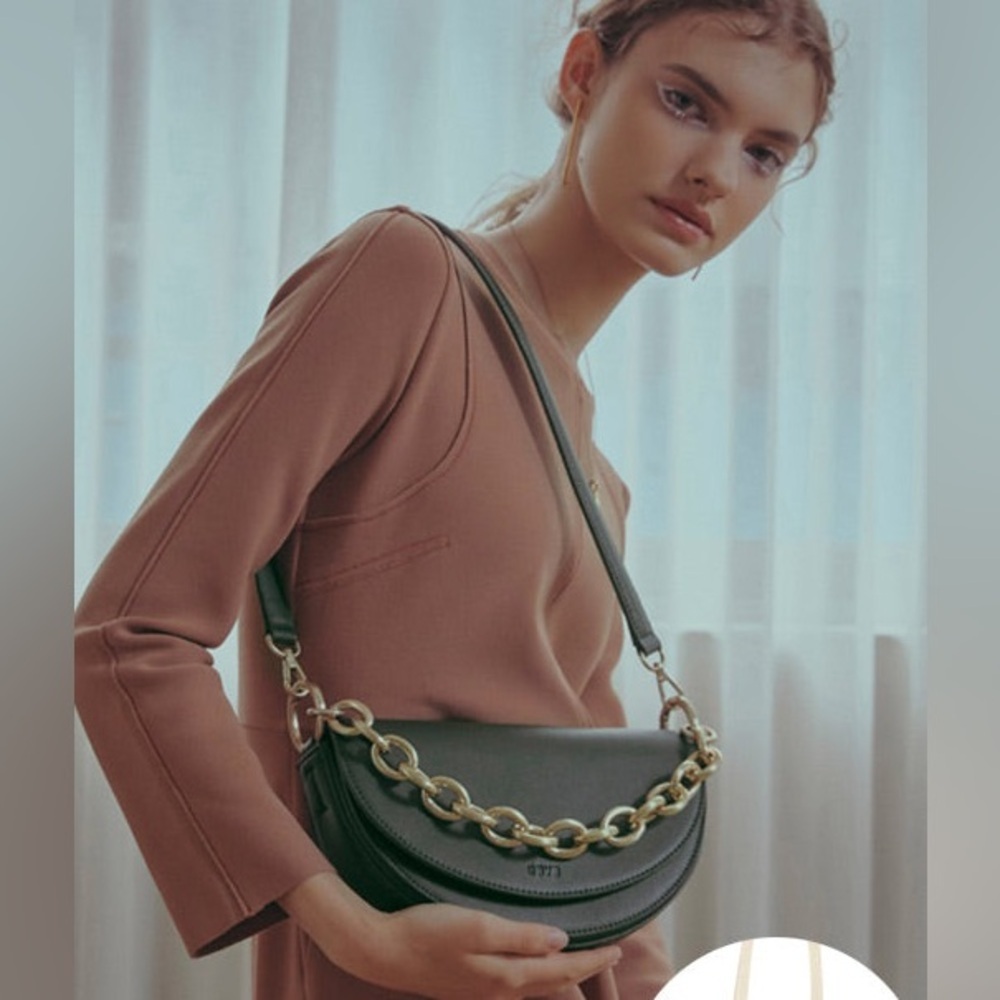 Emerald Green Multifunctional Bag with Gold Chain